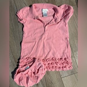 Ralph Lauren, size 9 months girls cupcake polo dress and bloomers